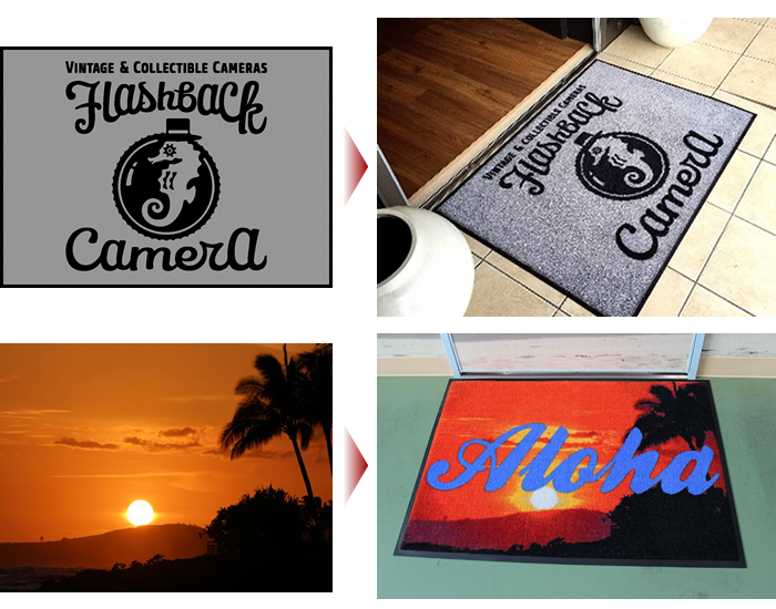 オリジナル玄関マットの製作例